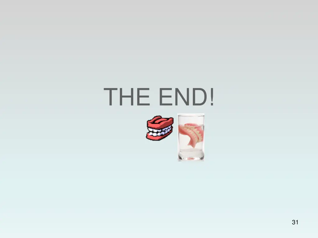 the end