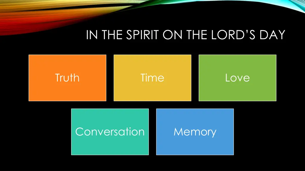 in the spirit on the lord s day 1