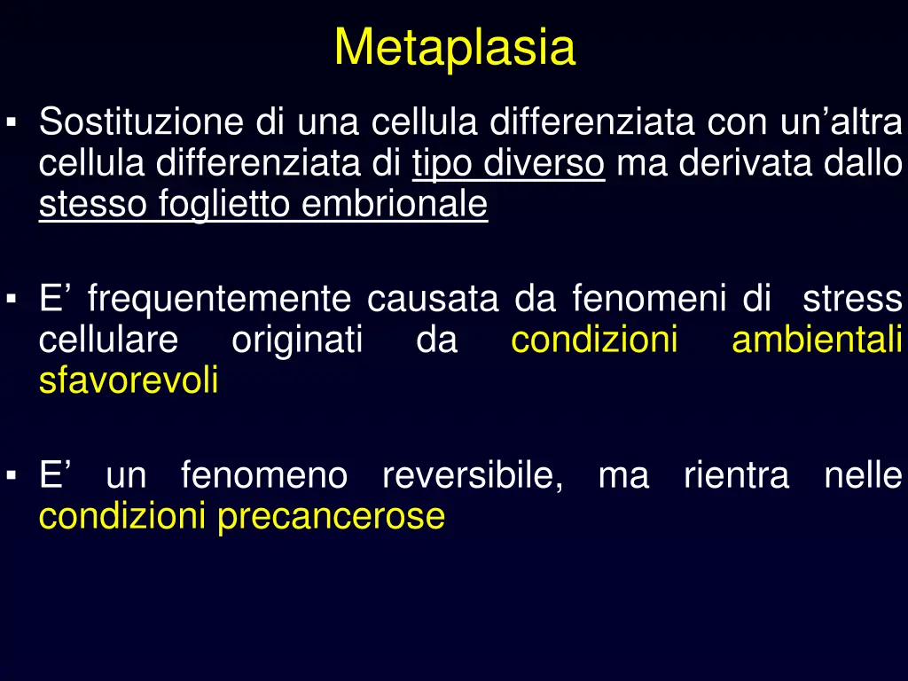 metaplasia