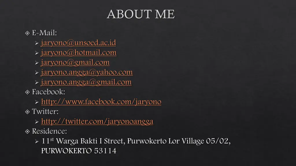 about me 1