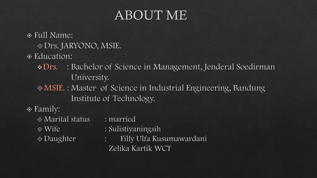 about me