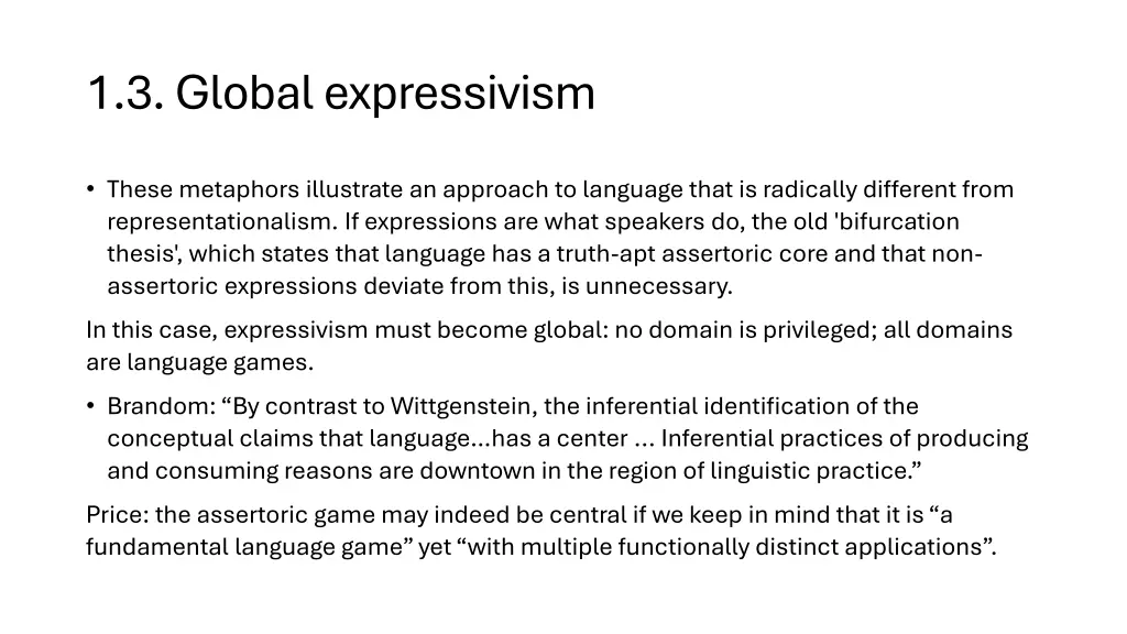 1 3 global expressivism