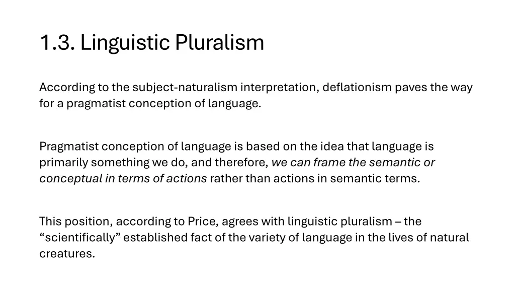1 3 linguistic pluralism