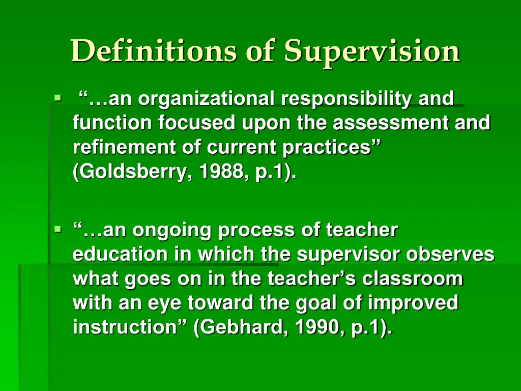 definitions of supervision