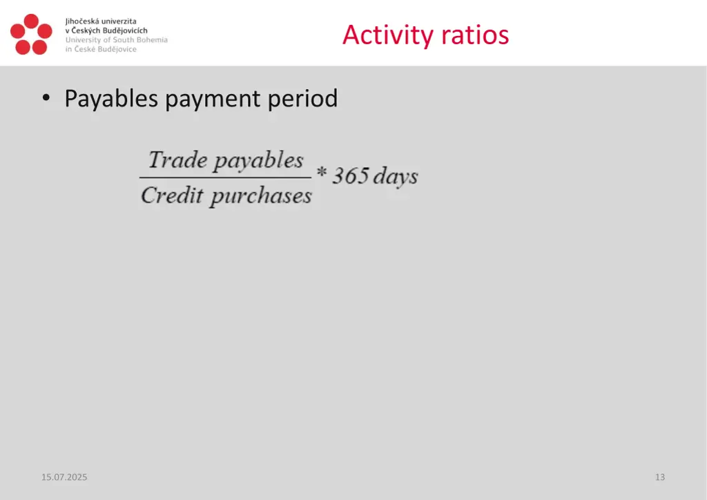 activity ratios 3