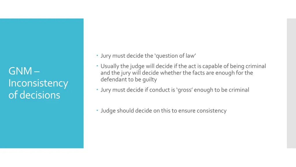 jury must decide the question of law