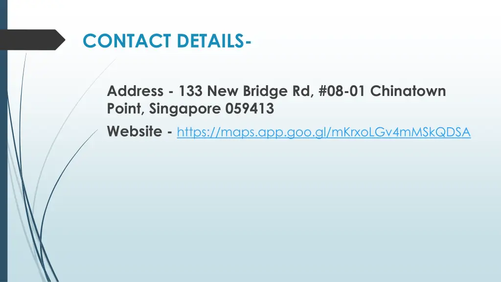 contact details