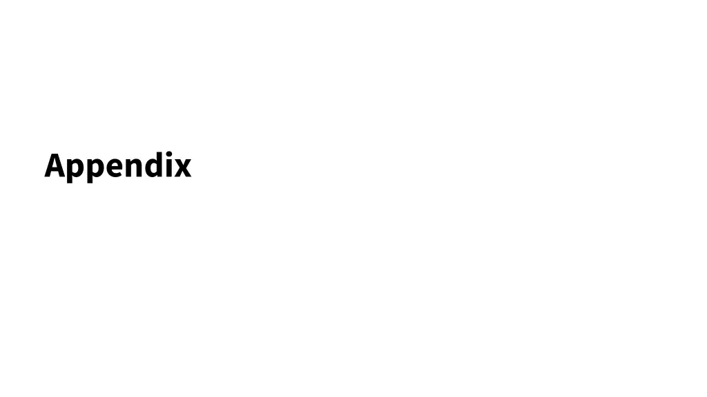 appendix