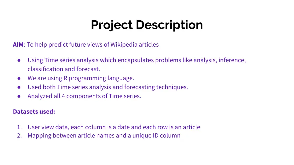 project description