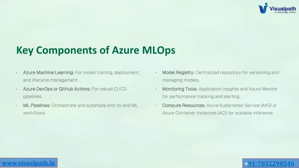 key components of azure mlops