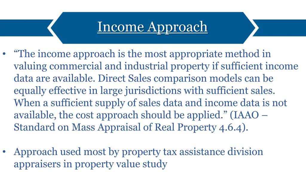 income approach 1