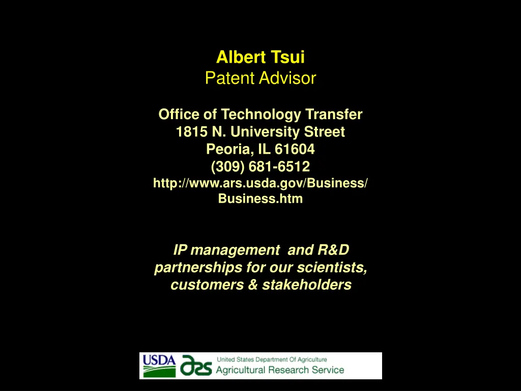 albert tsui patent advisor