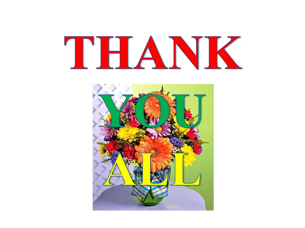 thank you all