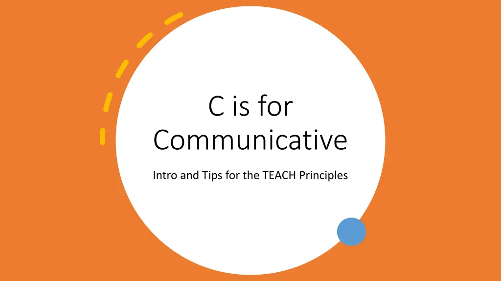 c is for