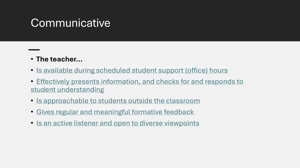 communicative