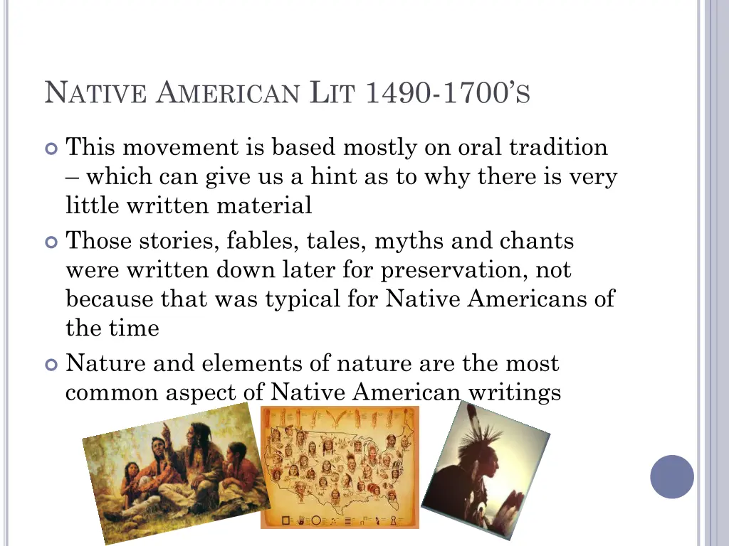 n ative a merican l it 1490 1700 s
