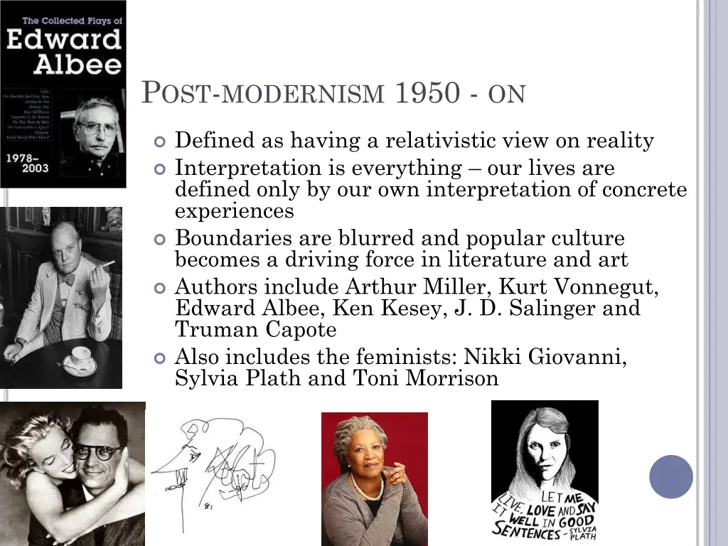 p ost modernism 1950 on