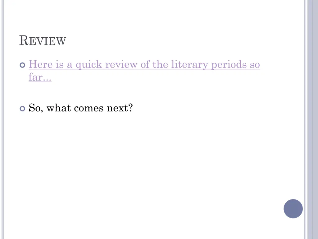r eview