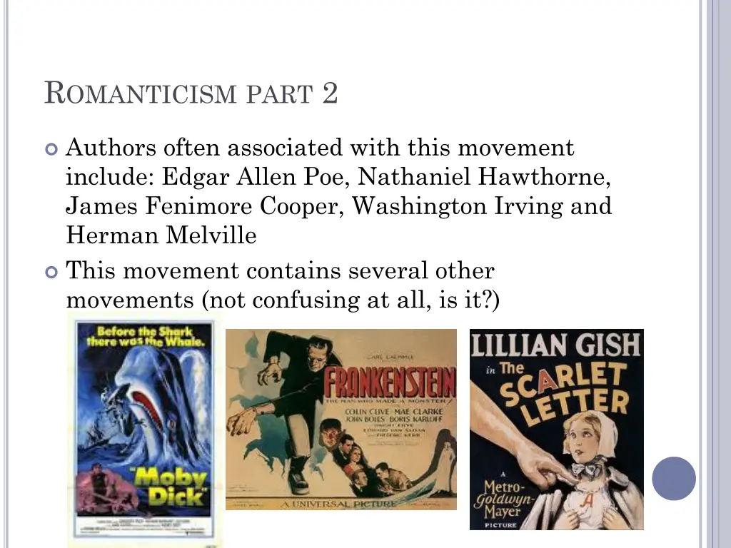 r omanticism part 2
