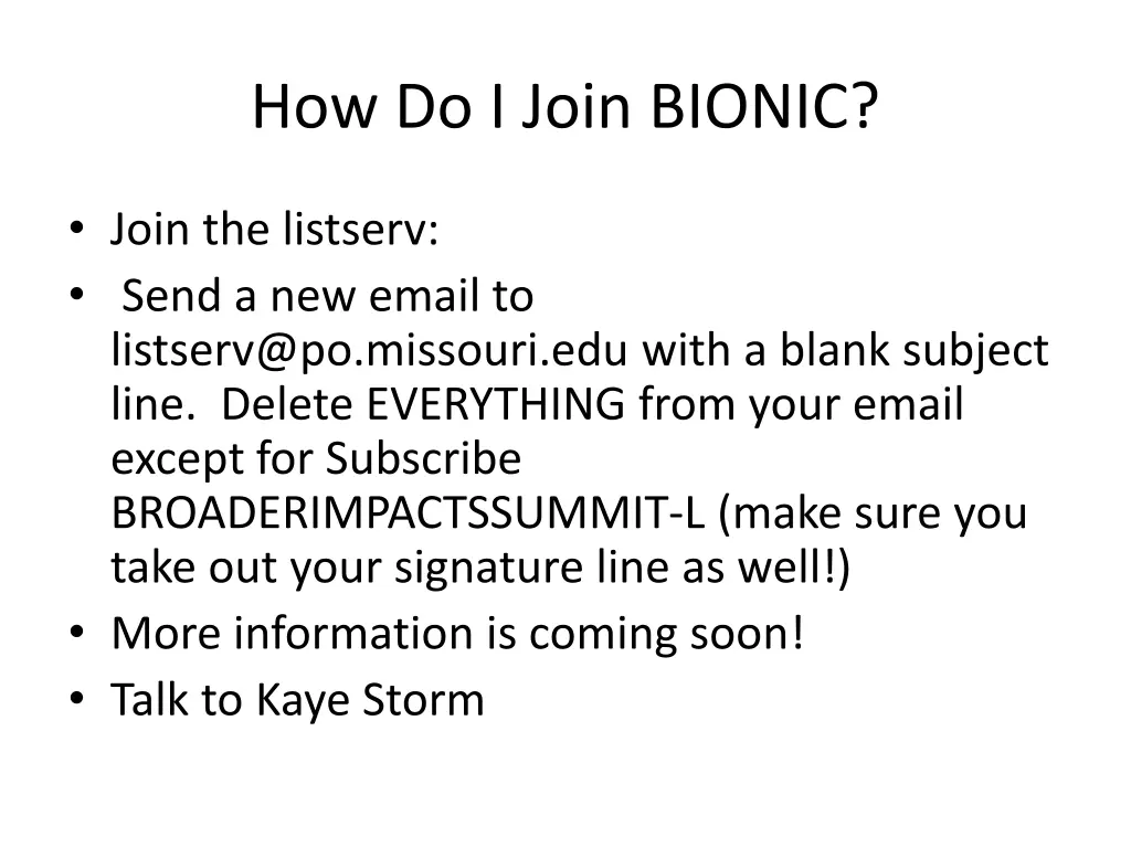 how do i join bionic