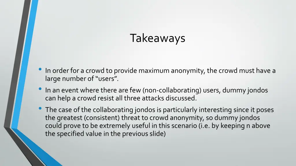 takeaways