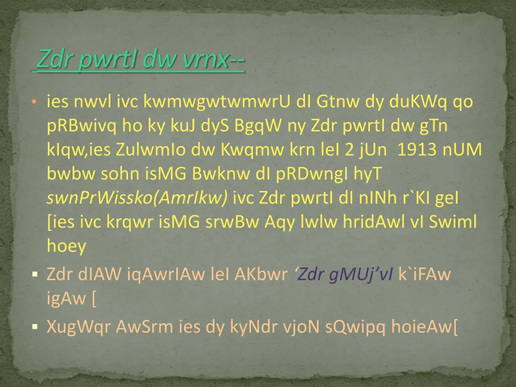 zdr pwrti dw vrnx