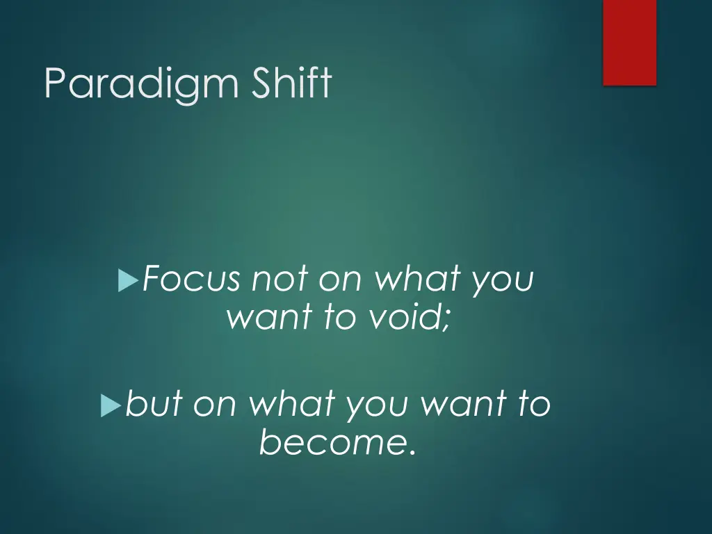 paradigm shift