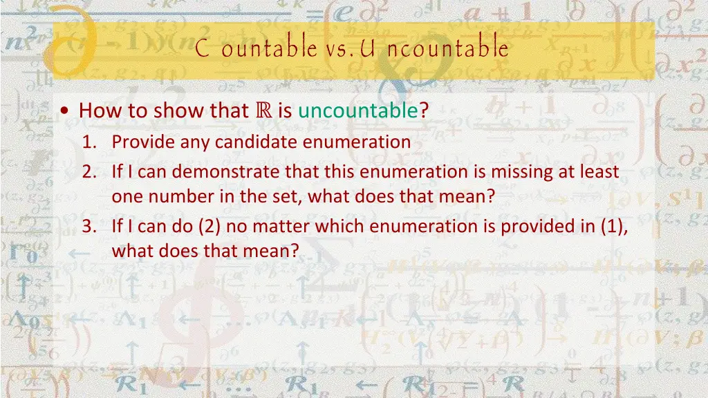 c ountable vs u ncountable 1