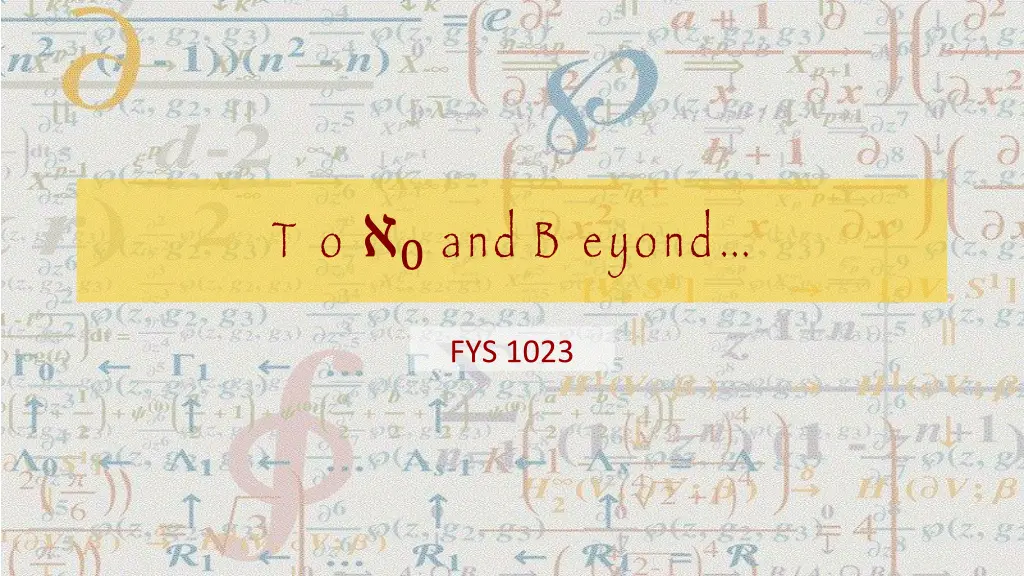 t o 0 and b eyond