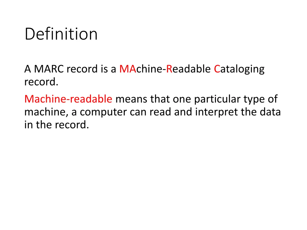 definition