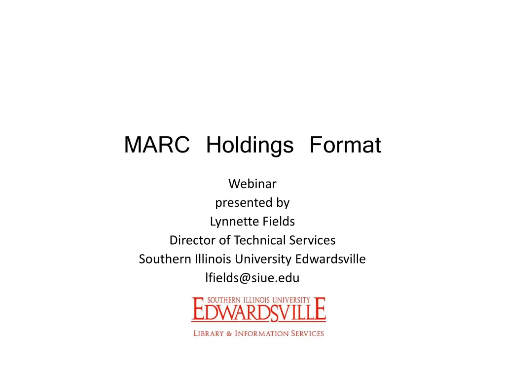marc holdings format