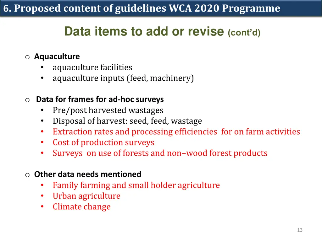 6 proposed content of guidelines wca 2020 2