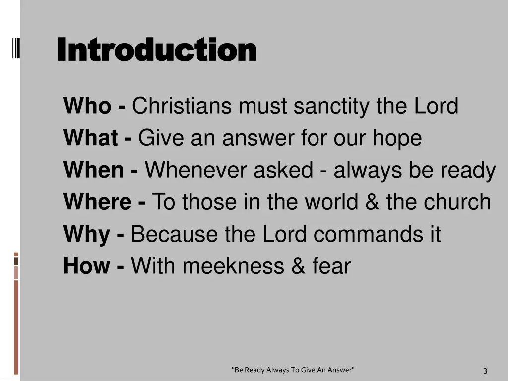 introduction introduction