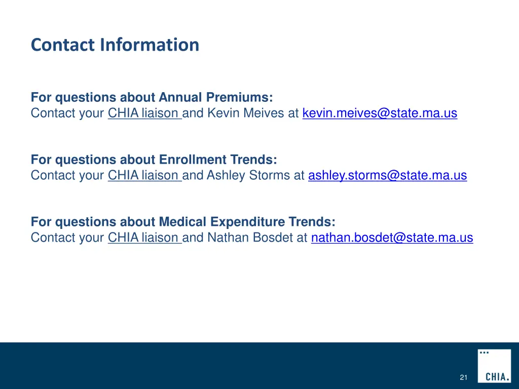 contact information