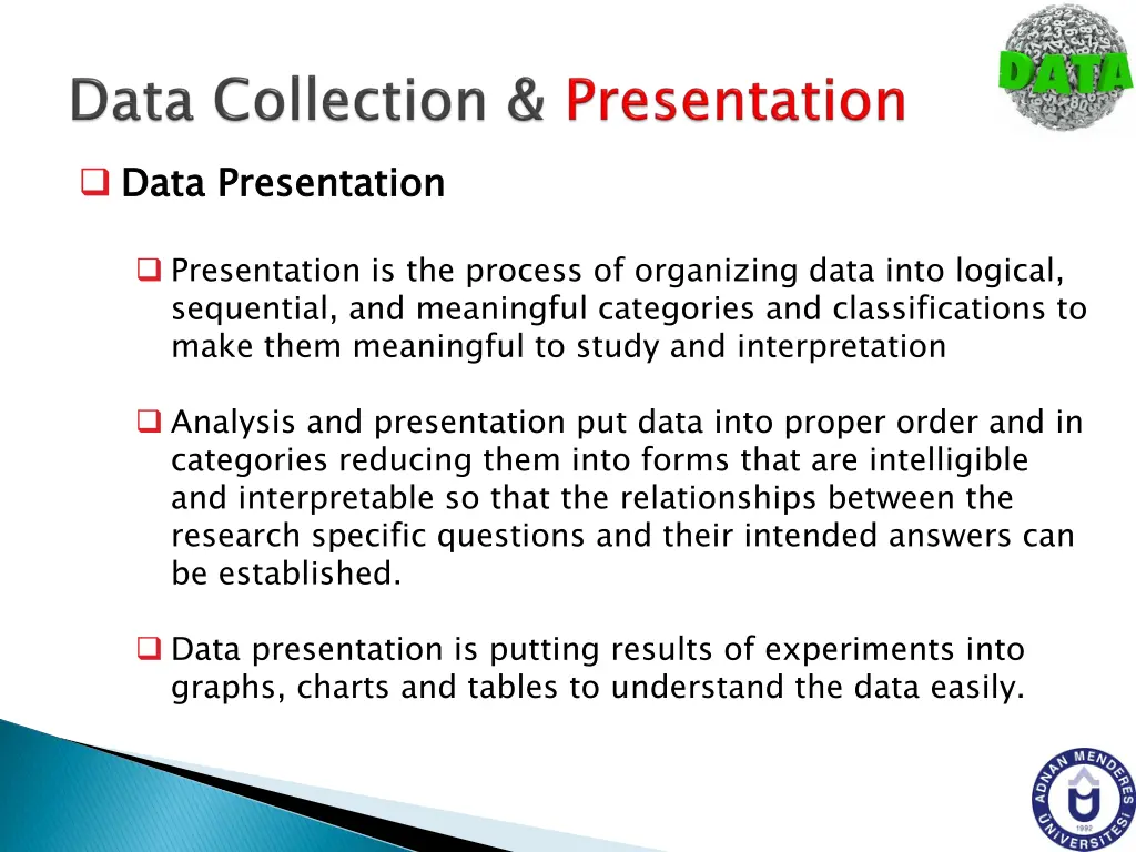 data presentation