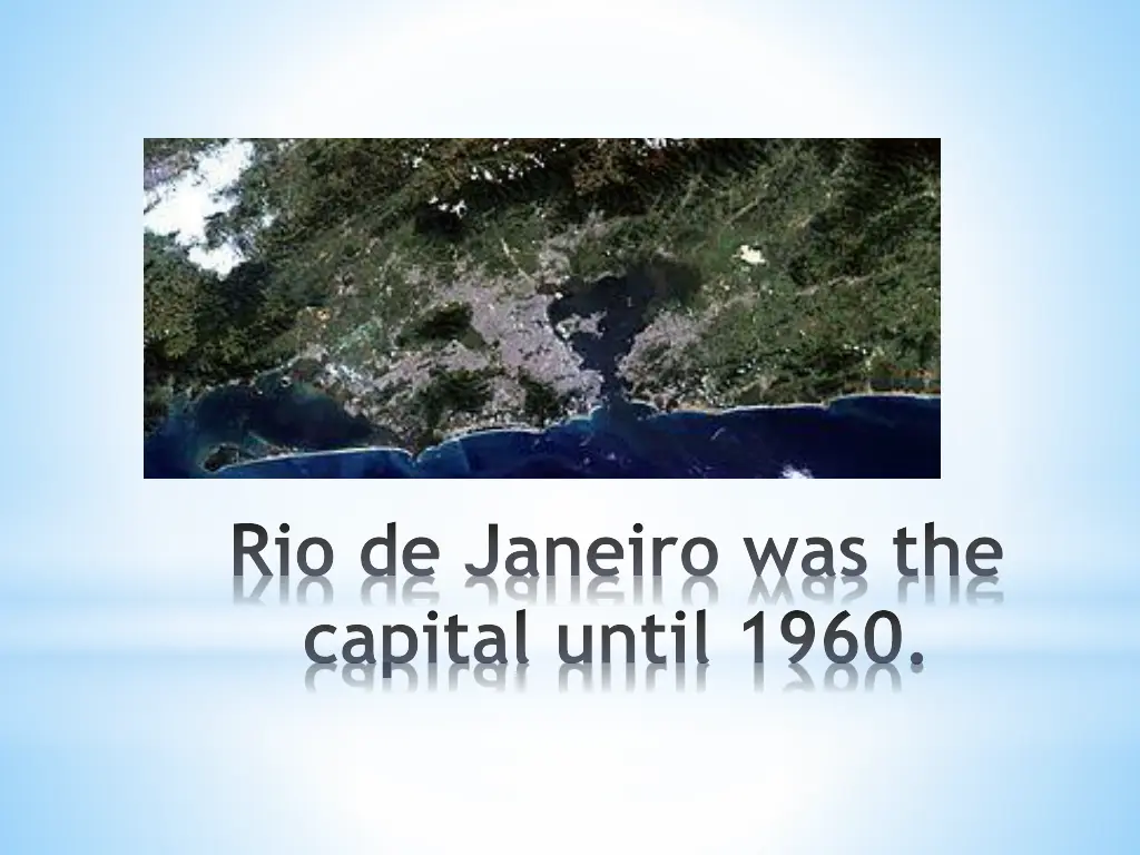 rio de janeiro was the capital until 1960