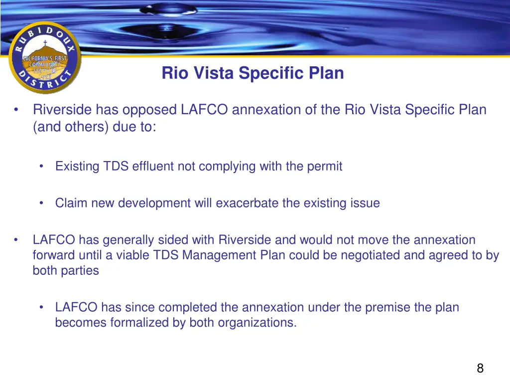 rio vista specific plan 1