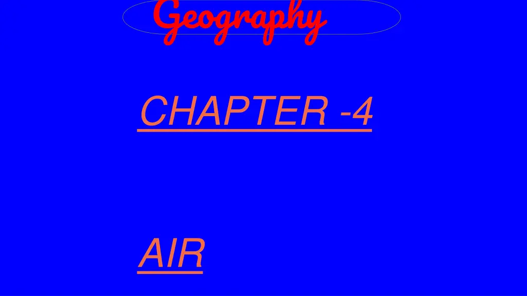 geography