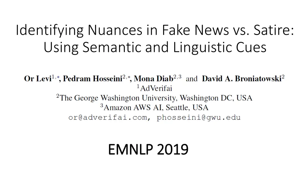 identifying nuances in fake news vs satire using