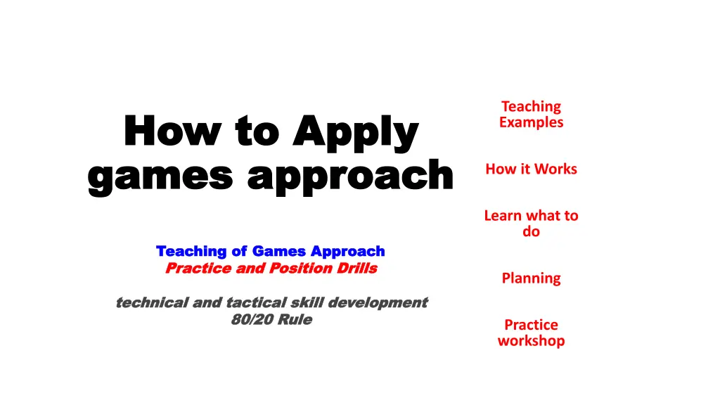 teaching examples