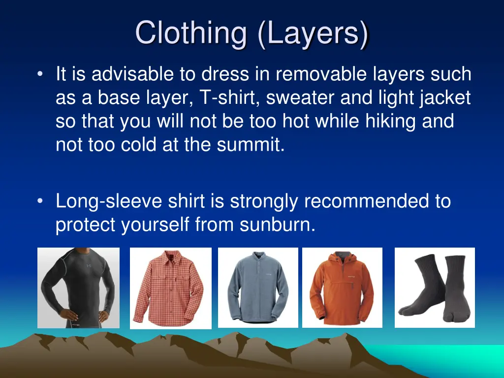 clothing layers