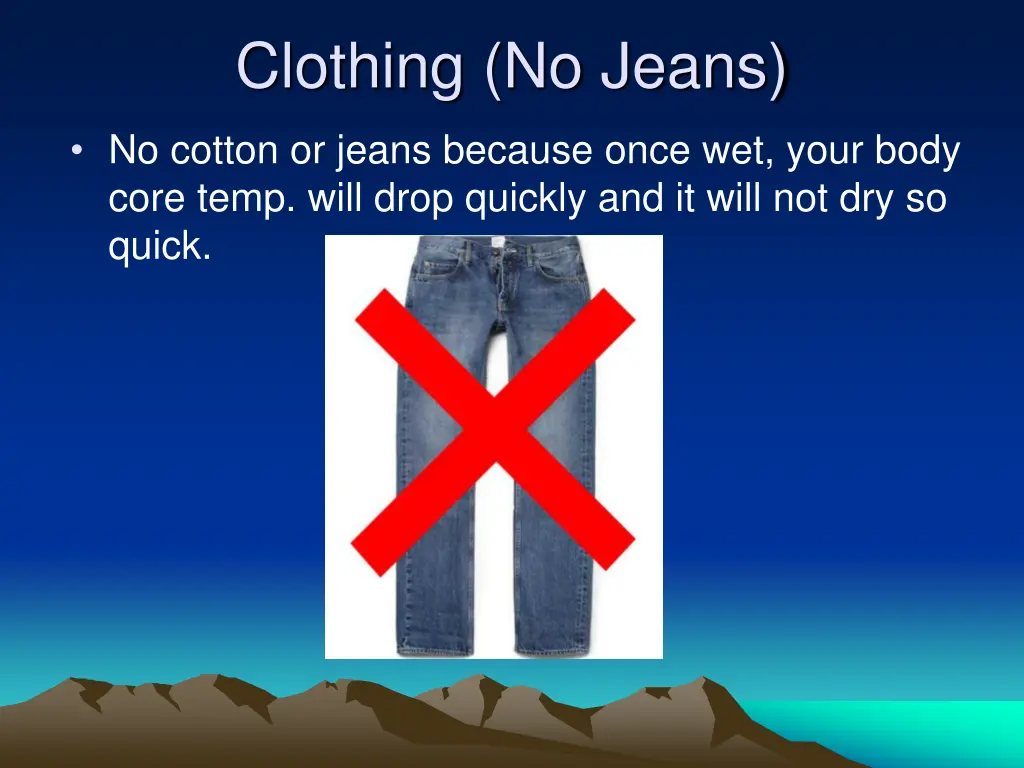 clothing no jeans