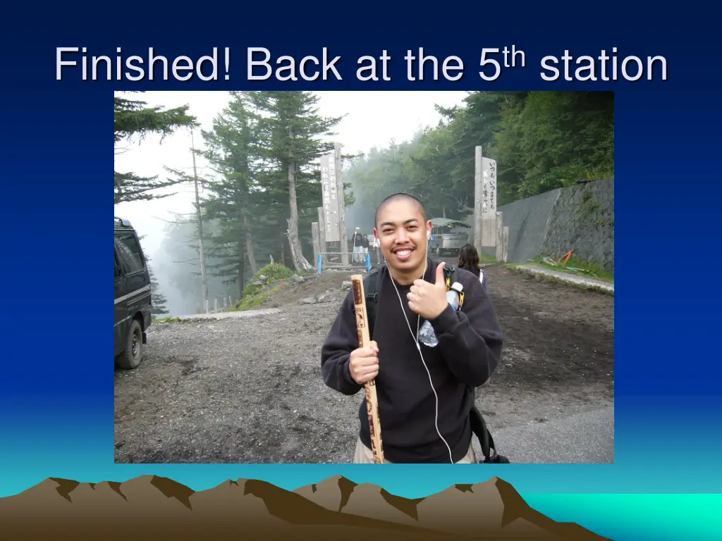 finished back at the 5 th station