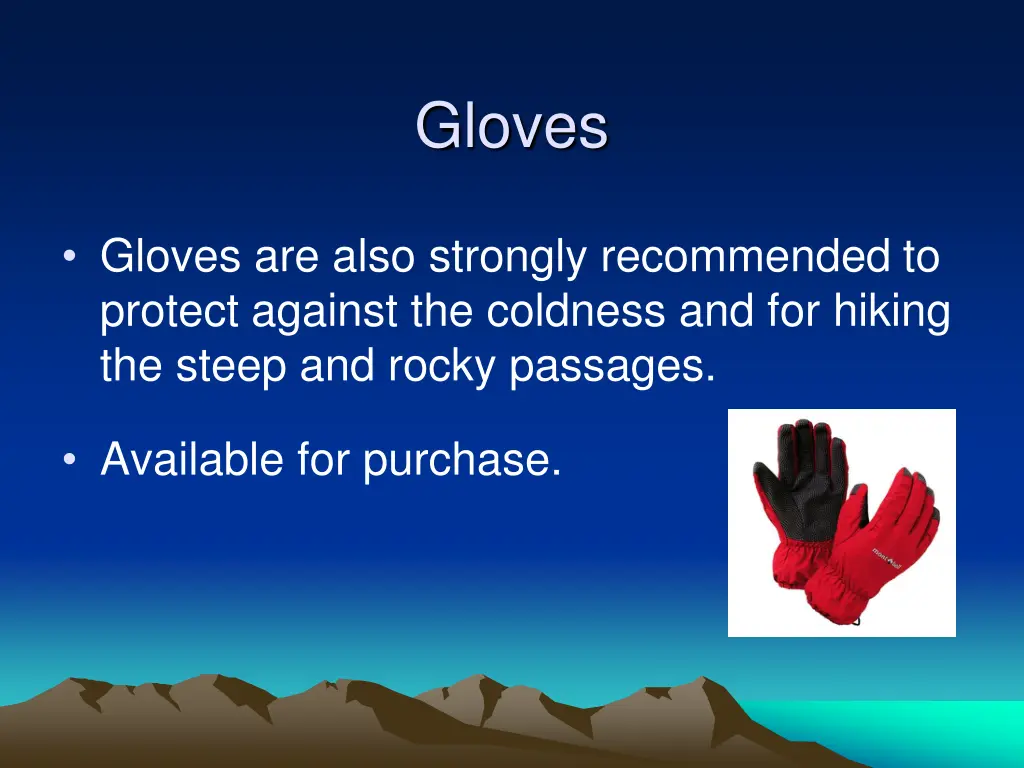 gloves