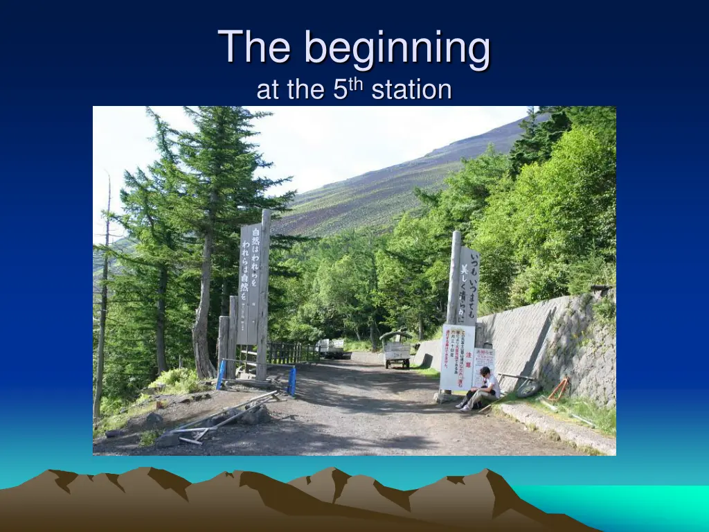 the beginning at the 5 th station