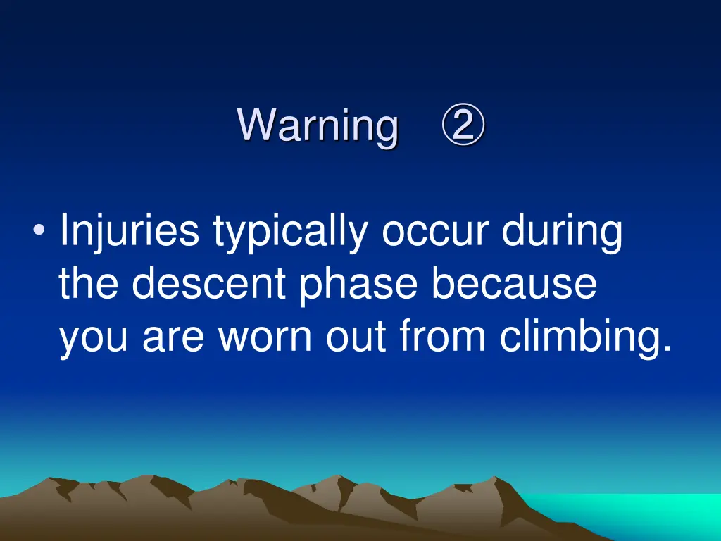 warning 1