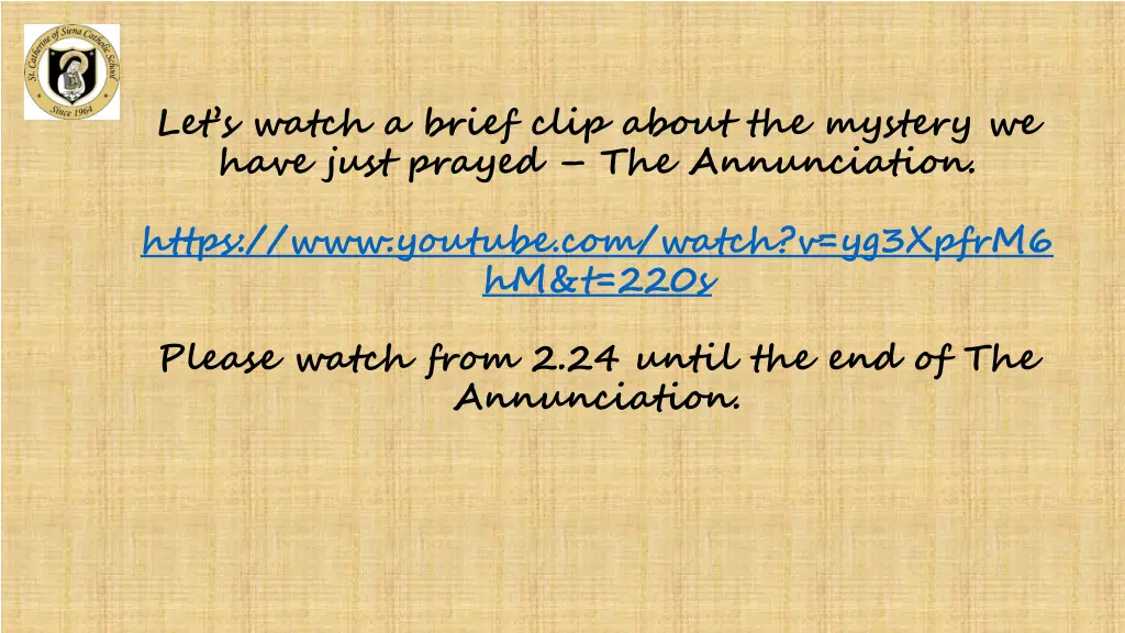 let s watch a brief clip about the mystery