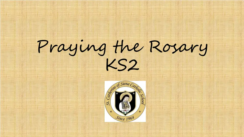 praying the rosary ks2