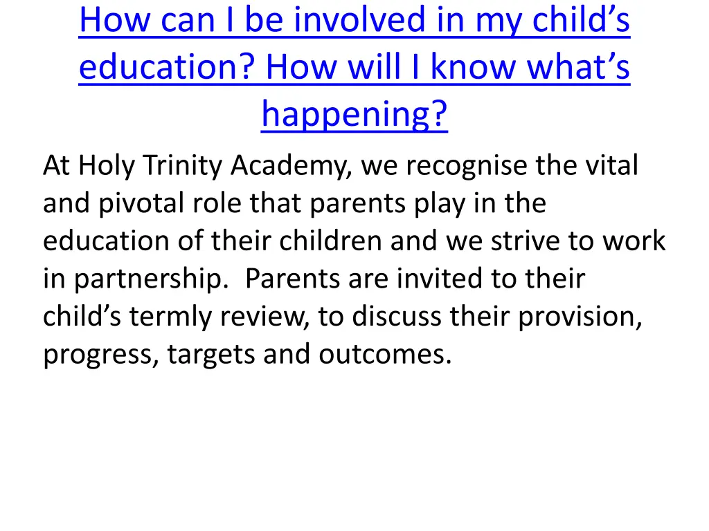 how can i be involved in my child s education