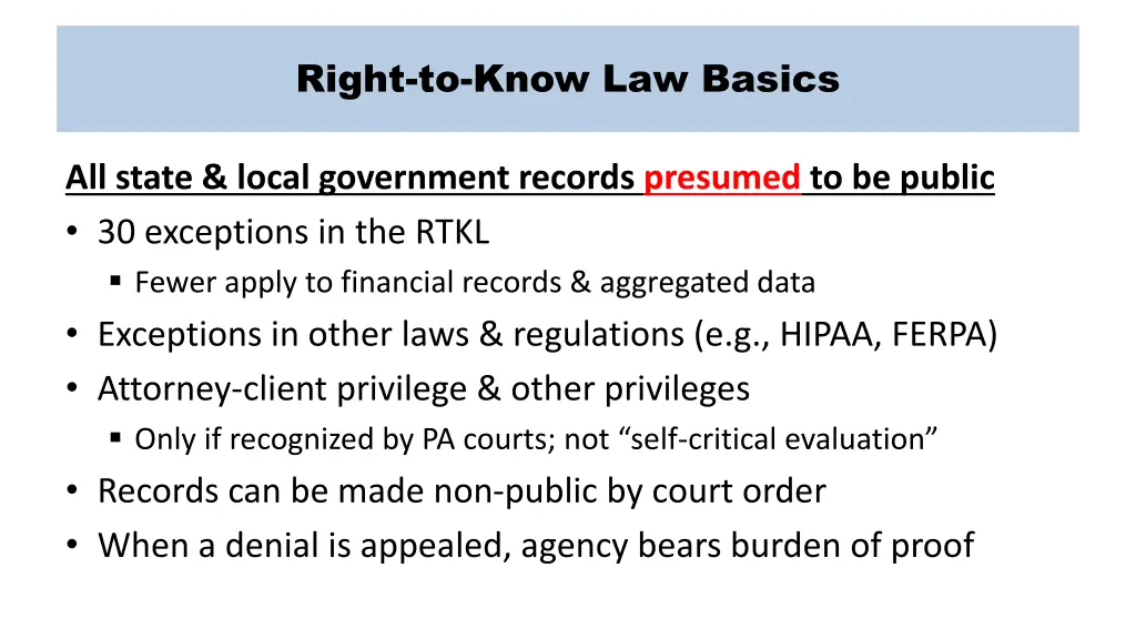 right to know law basics 1